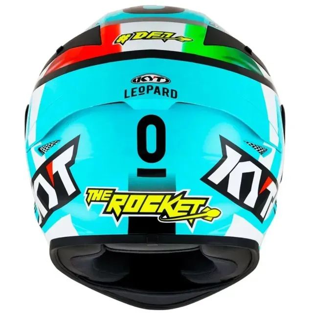 Capacete KYT TT Course Dennis Foggia Leopard - Azul - Foto 4