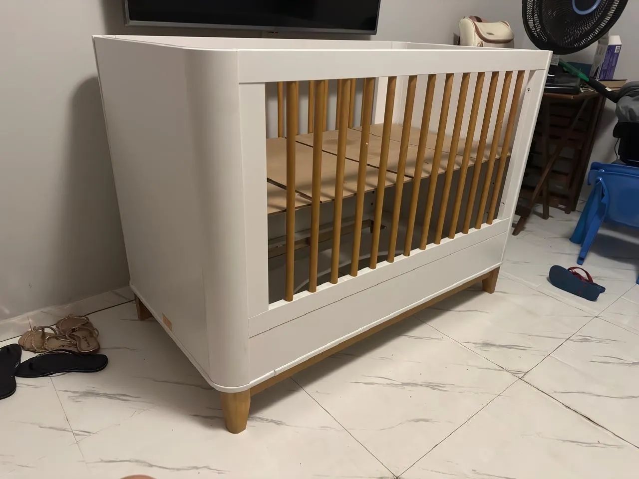 Berço Mini Cama 2 em 1 Boom Slim Reller - Lindo, Moderno e em Ótimo Estado! - Foto 2