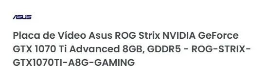 ASUS ROG Strix GeForce GTX 1070 Ti - Foto 2