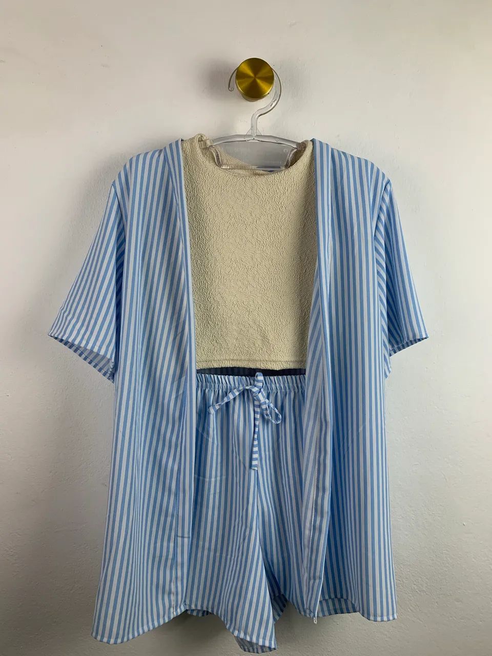 Conjunto listrado feminino 