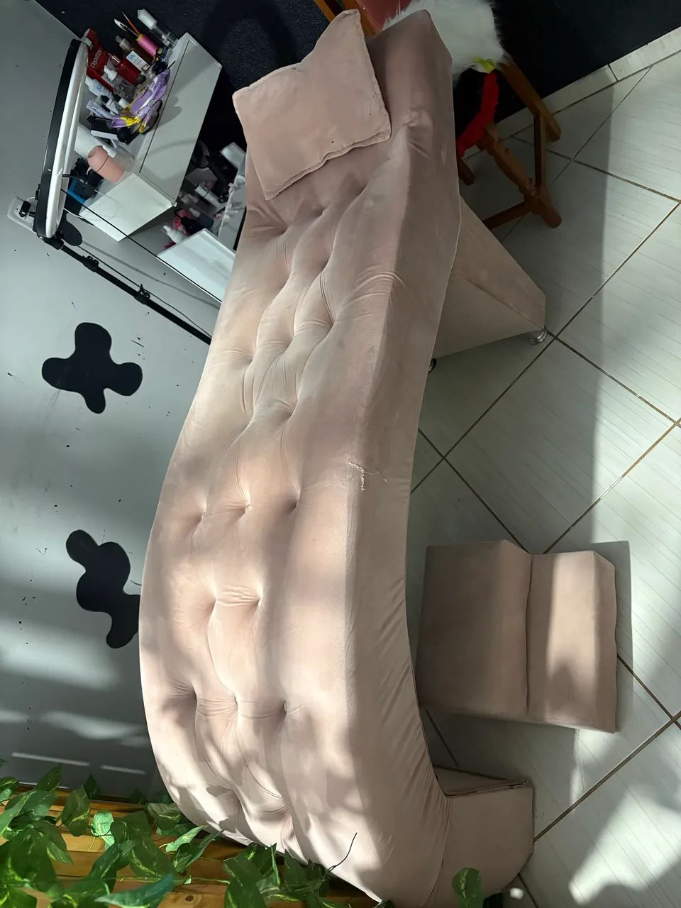 Maca de estética rosa 