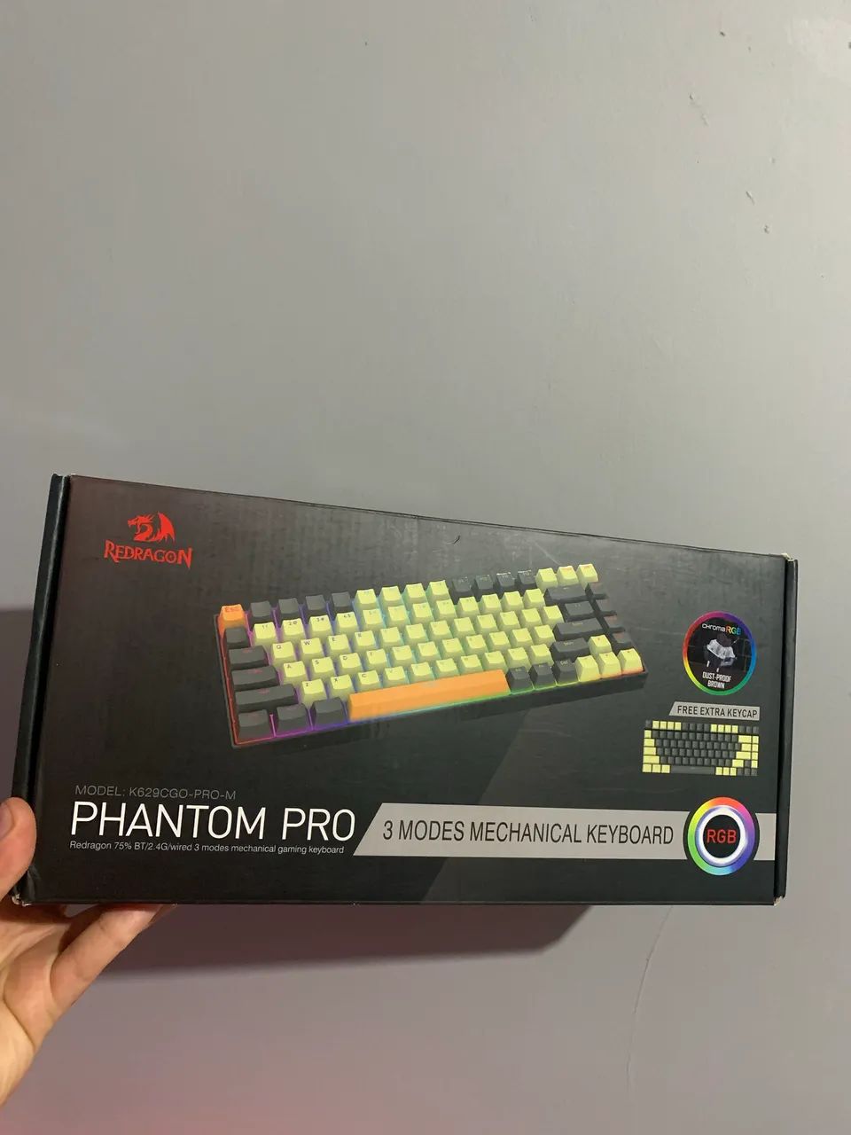 Teclado Redragon Phantom Pro - 75% ABNT2 Bluetooth - Foto 4