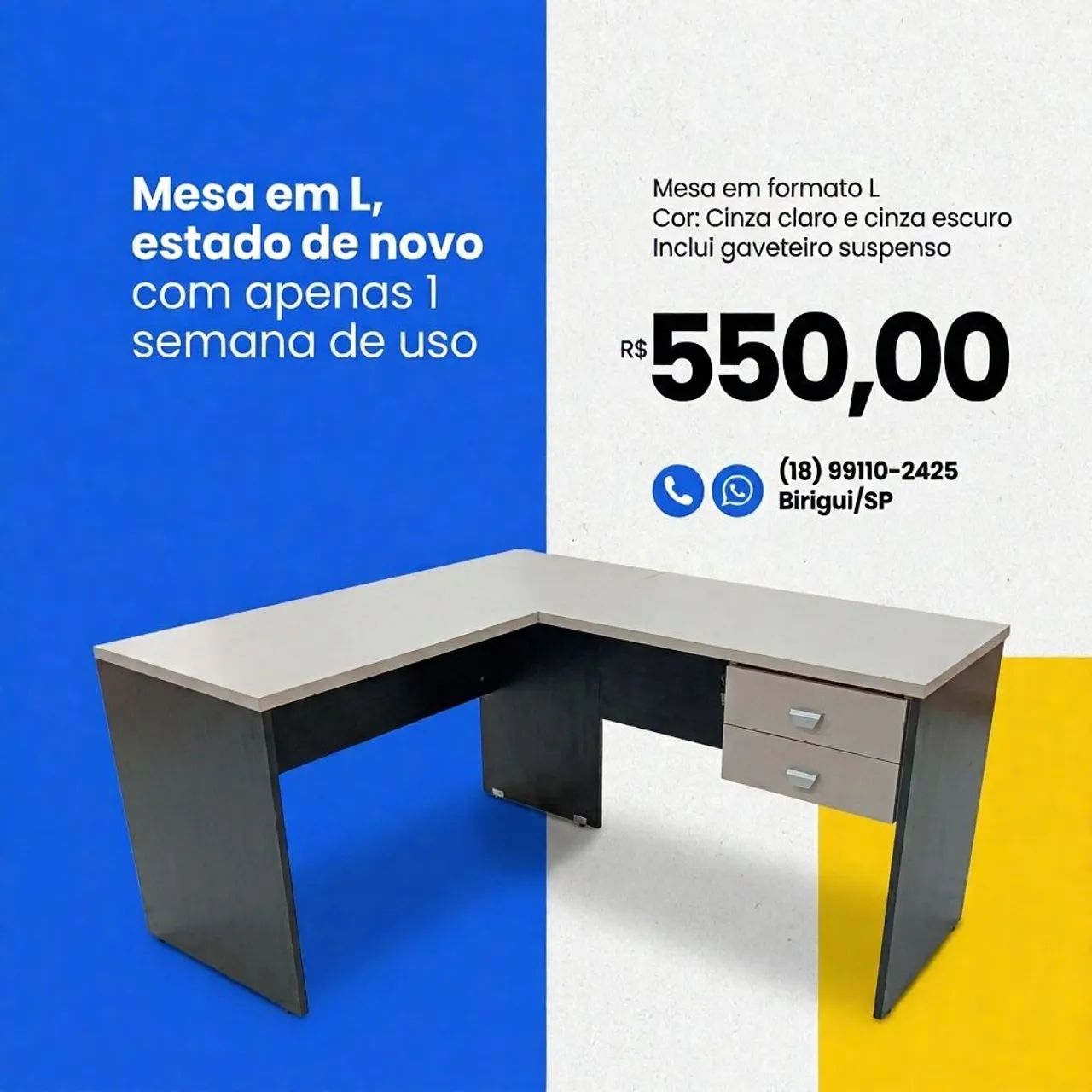 Mesa em L