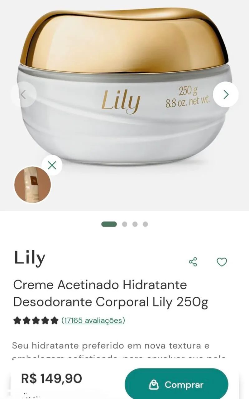 Hidratante Lily de O Boticário - Foto 2