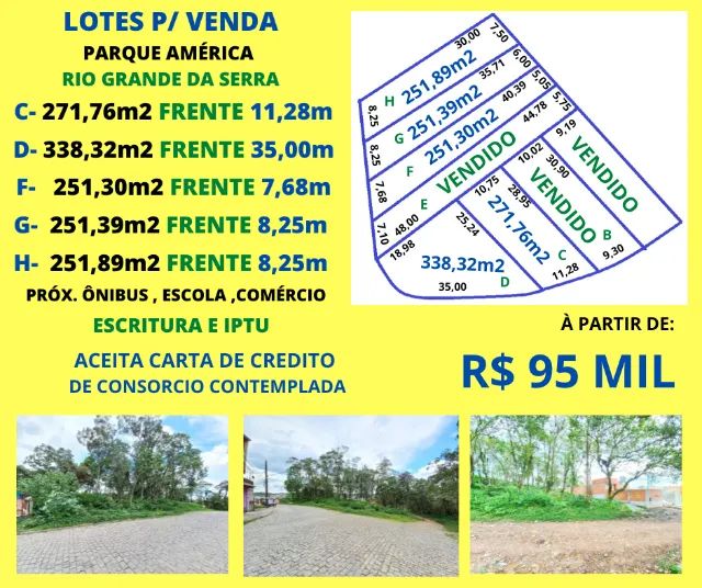Lotes Parque America Escritura e itpu
