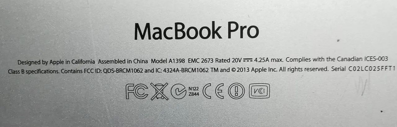 Tampa inferior Macbook Pro 2013 - Foto 3