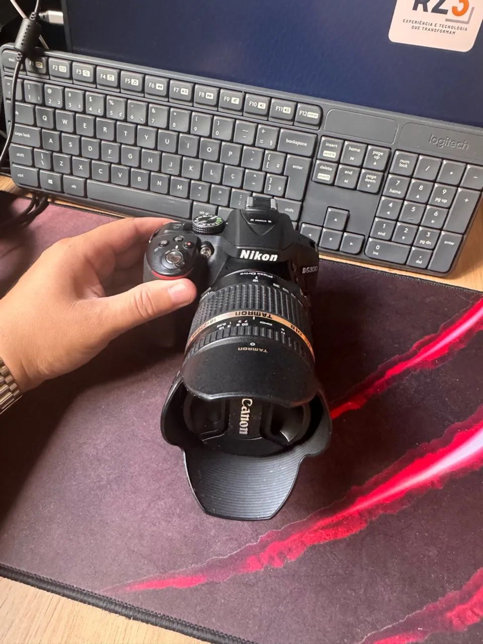 Câmera Nilson d5300 com lente extra 18-270mm - Foto 2