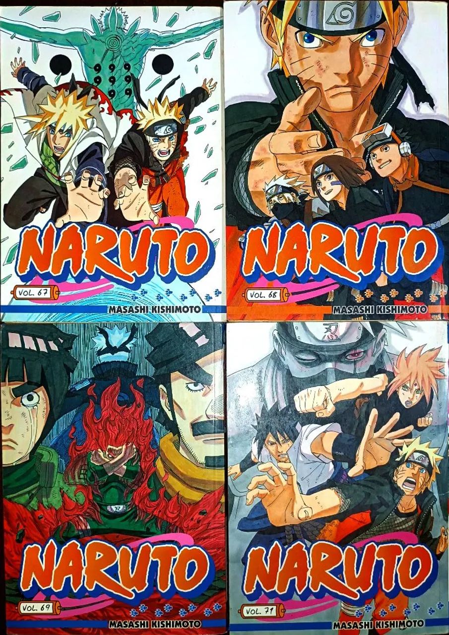 Naruto 17 volumes, sendo 1 edição pocket de 2010-2015 estado de