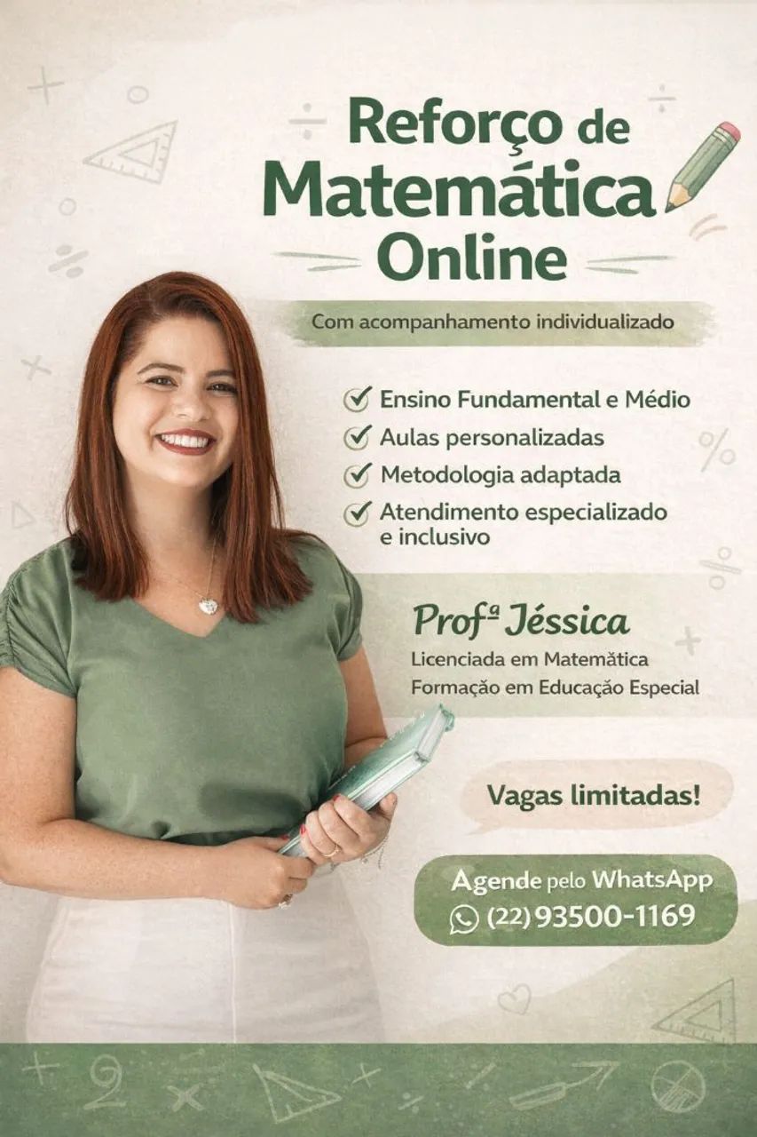 Aula de reforço de matemática 