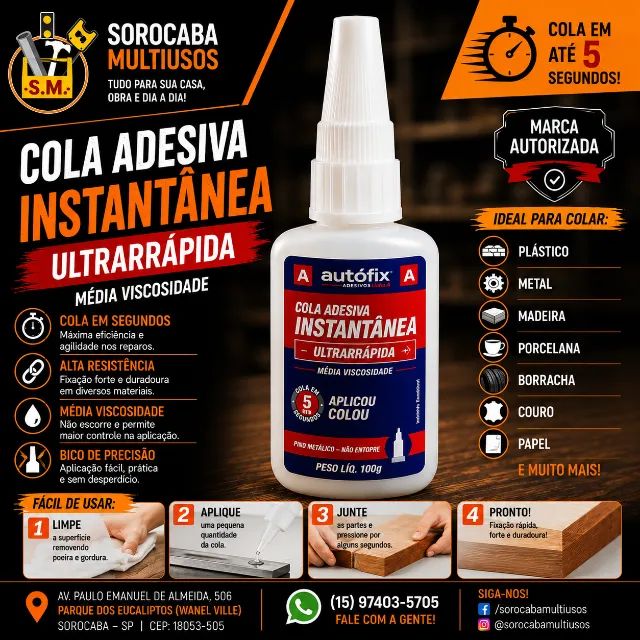 COLA AUTOFIX 100G - Foto 2