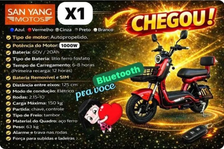 BICICLETA ELETRICA X1 SCOOTER - Foto 4