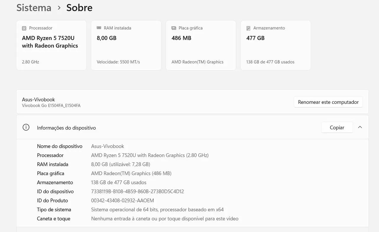 Notebook Asus Vivobook Go 15 - Foto 3