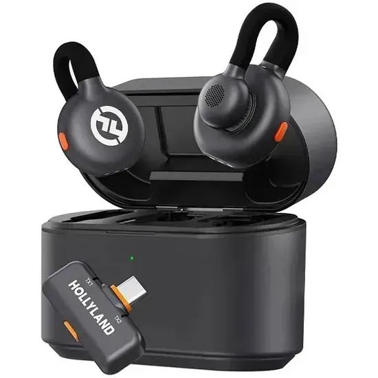 Microfone Sem Fio Hollyland Lark M2S Lavalier Duo USB-C