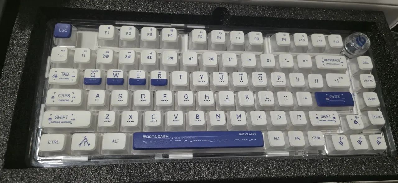Teclado gamer mecânico top leobog k81 