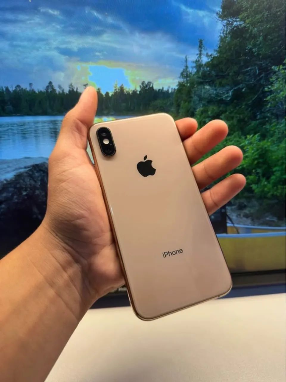 iPhone XS Dourado muito conservado - Foto 4