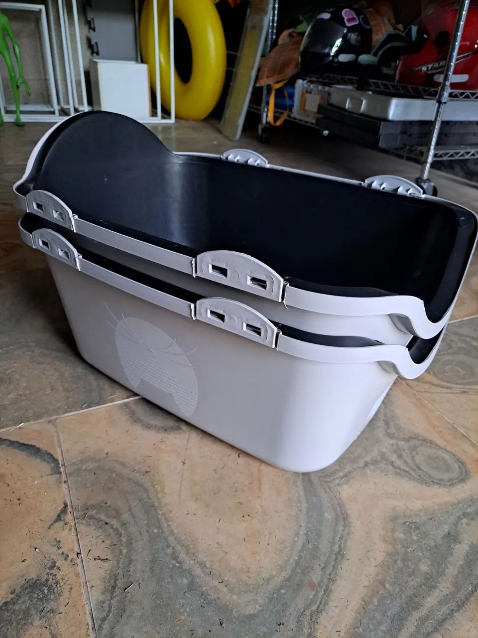 Kit 2 caixas de areia + 2 pás + 4 potes - Foto 3