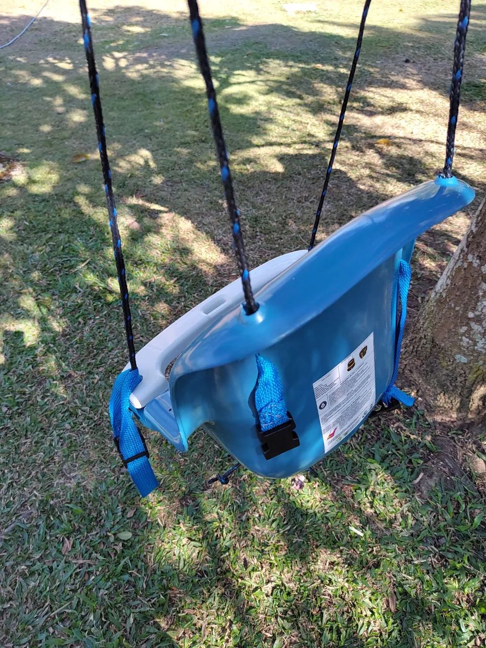 Balanço de plástico infantil azul  - Foto 5