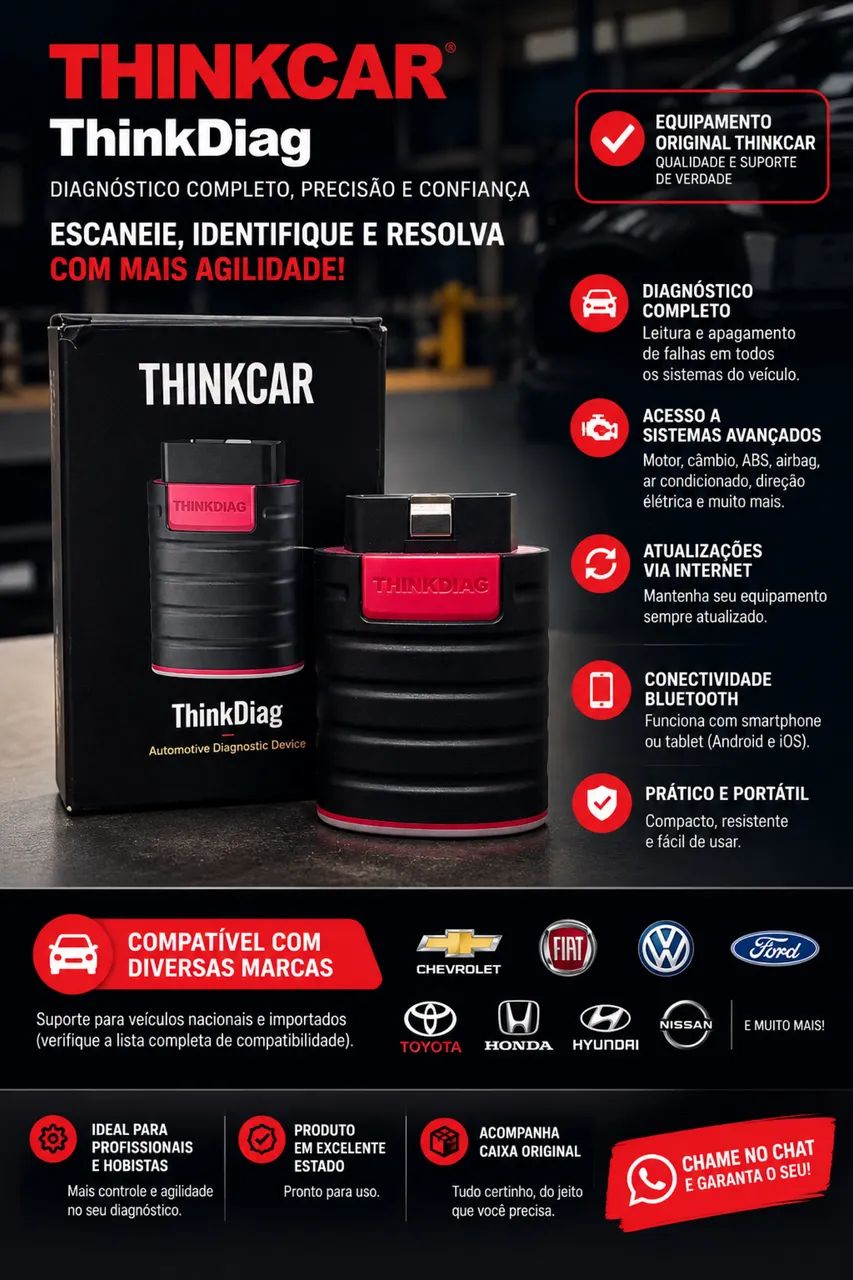 ? ThinkDiag Thinkcar ? Scanner Automotivo Profissional
