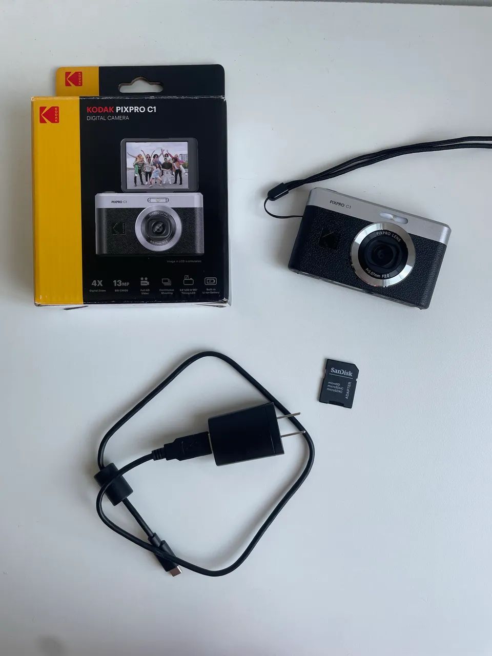 Câmera Digital KODAK PIXPRO C1 com MicroSD 32GB SanDisk - Foto 3