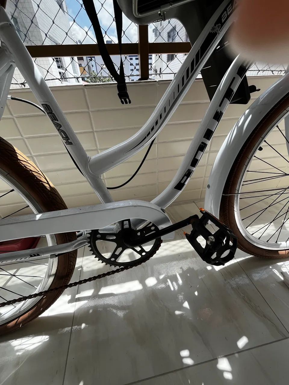 Bicicleta Retro Feminina Com Marcha Vintage Aro 26 Beach - Foto 5
