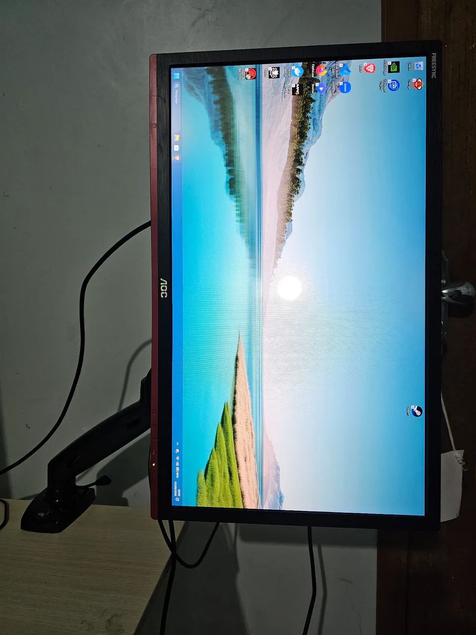 Monitor Gamer AOC 24", 75 Hz, 1ms e FreeSync + Suporte Articular