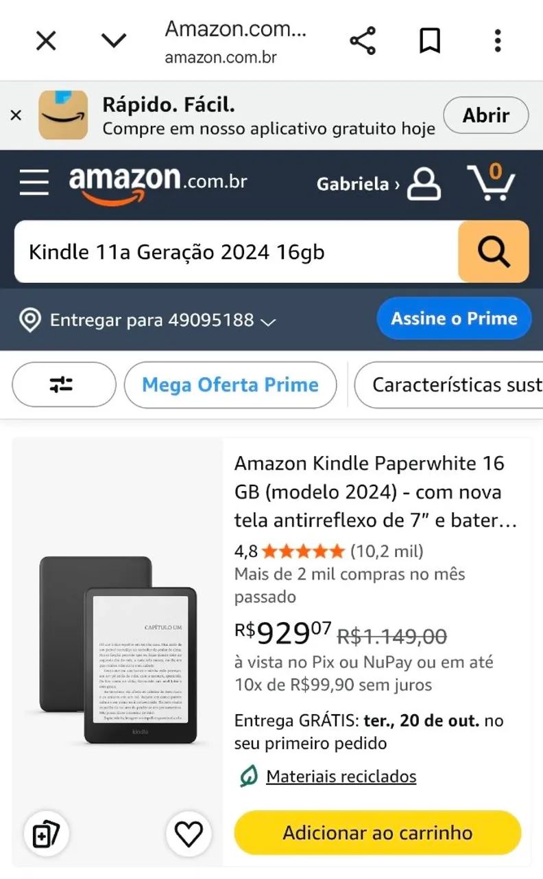 Kindle 11a Geração 2024 16gb  - Foto 3