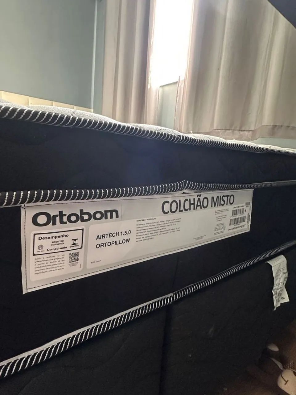 Colchão c box Ortobom Queen seminovo - Foto 5