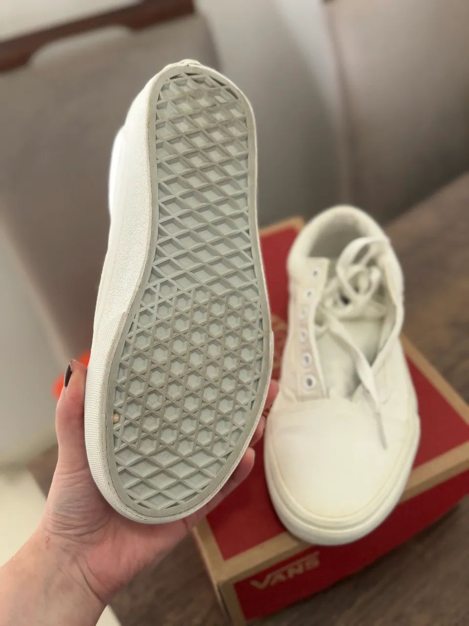 Vans Old Skool branco original 34 - Foto 3