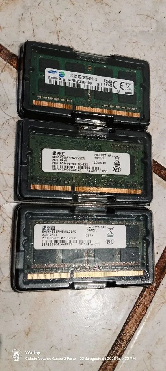 Memória Ram Ddr3 Notebook 