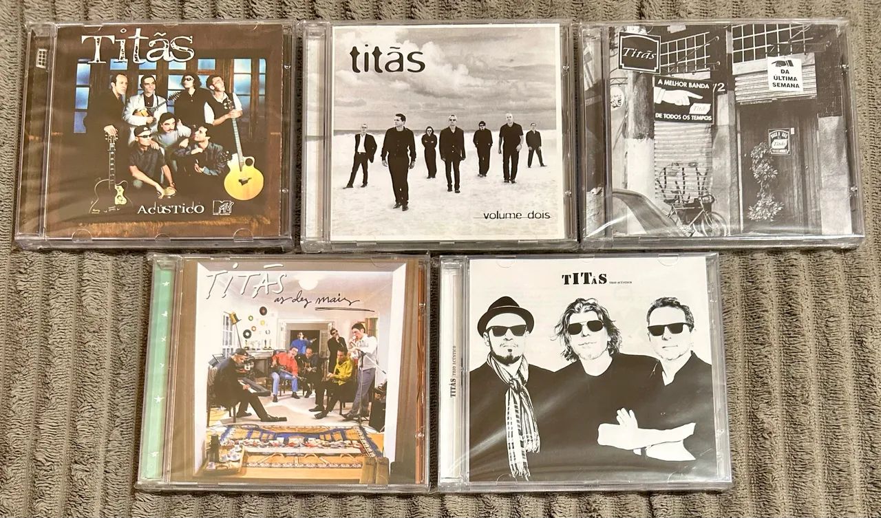 CDs Titãs Lote com 5 Originais 