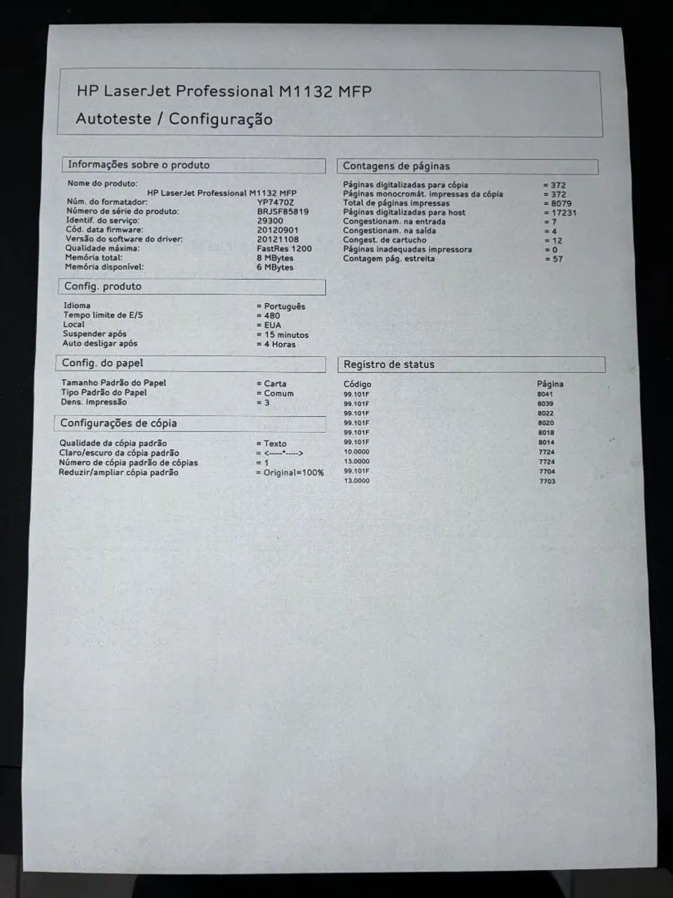 Multifuncional HP LaserJet Pro M 1132 MFP - Foto 4