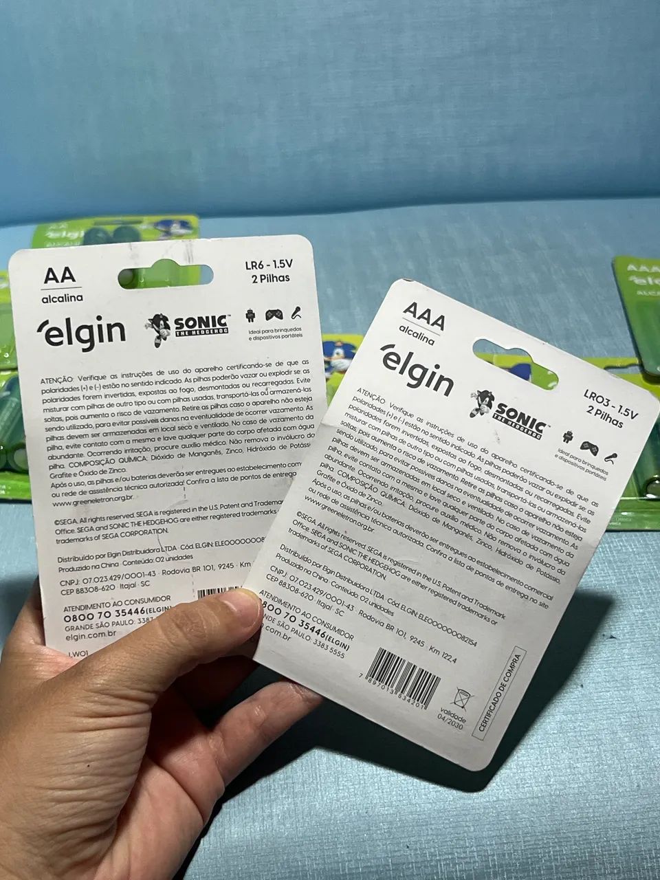 Vendo pilha alcalina Elgin 3A e 2A (sonic) 1 cartela 5$ e duas 9$ - Foto 3