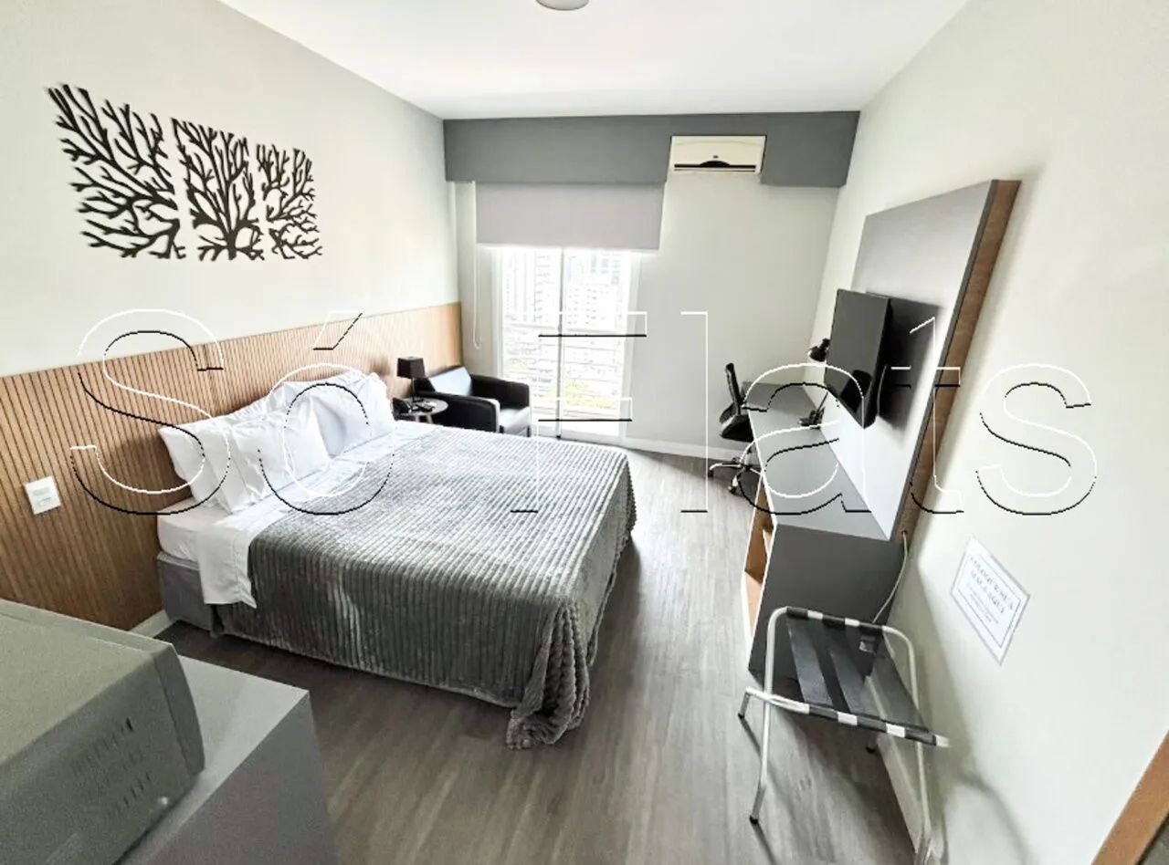 Flat em Moema disponível para venda com 26m² e 01 vaga de garagem
