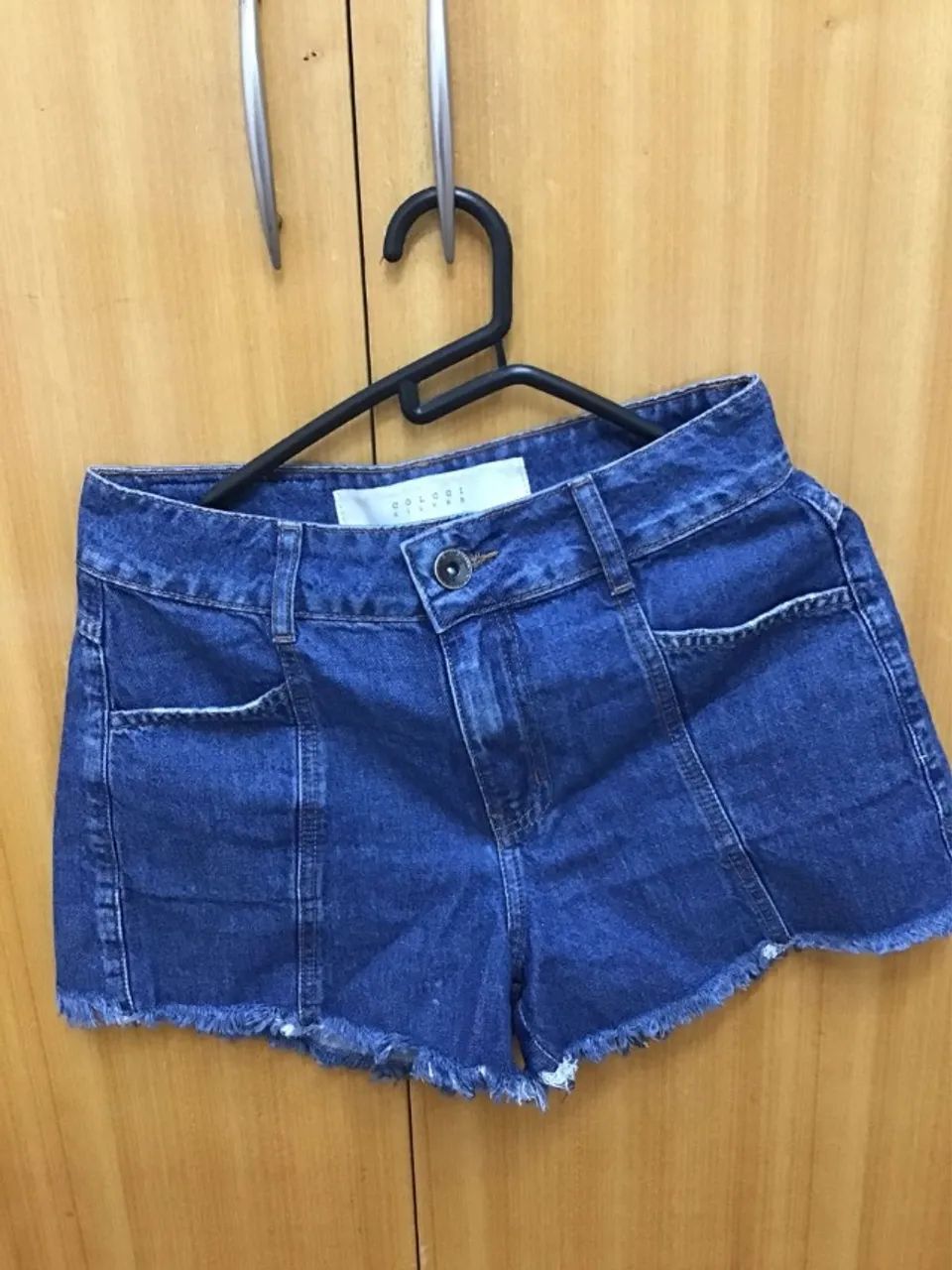 short jeans colcci azul 36