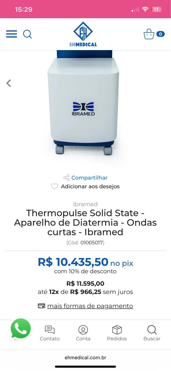 Thermopulse Solid State - Aparelho de Diatermia - Ondas curtas - Ibramed - Foto 2