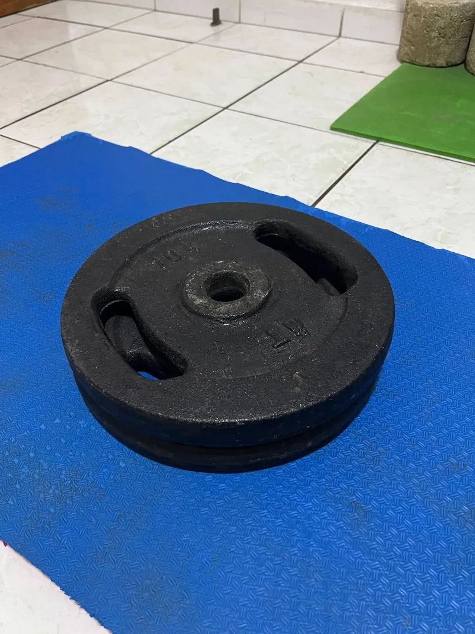 Par de anilhas de 10kg - Foto 2