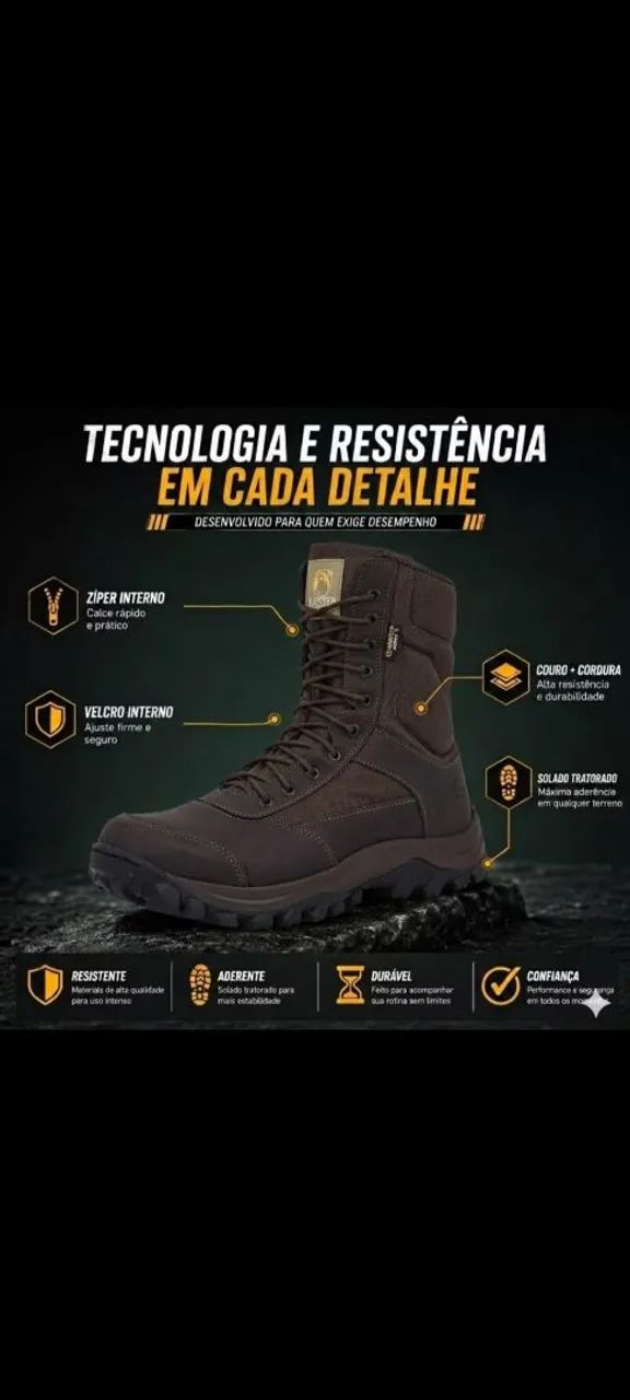 Coturno tático marca Air step  - Foto 5