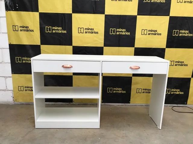 Mesa MDF Com duas gavetas 78x140x35 