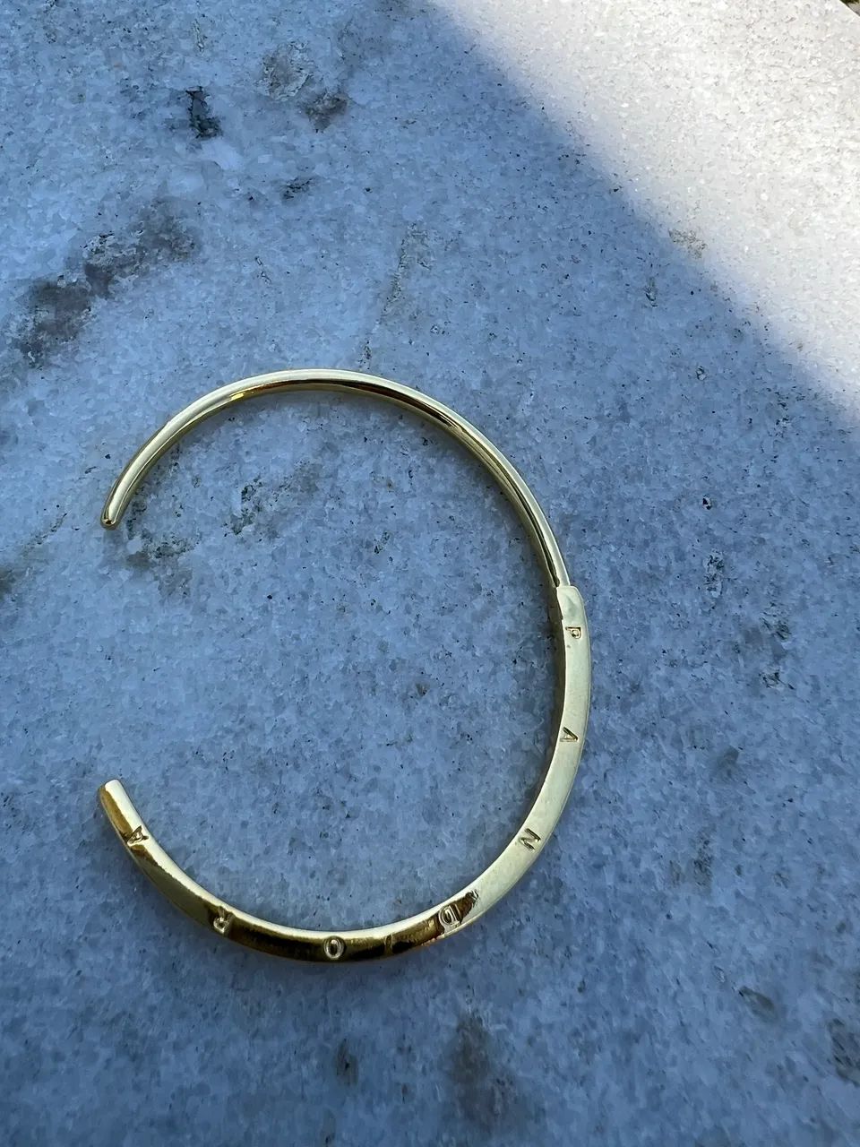 bracelete pandora dourado - Foto 4