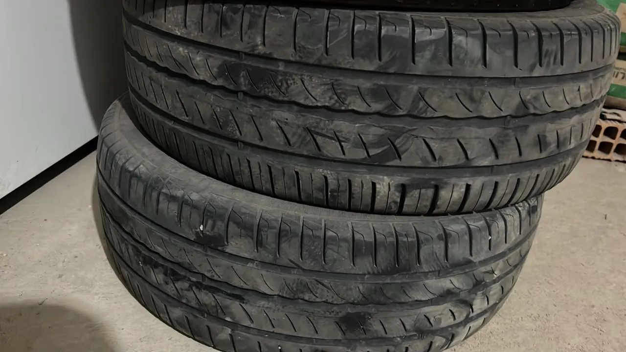 Quatro pneu  aro 15meia vida para automóveis - Foto 2