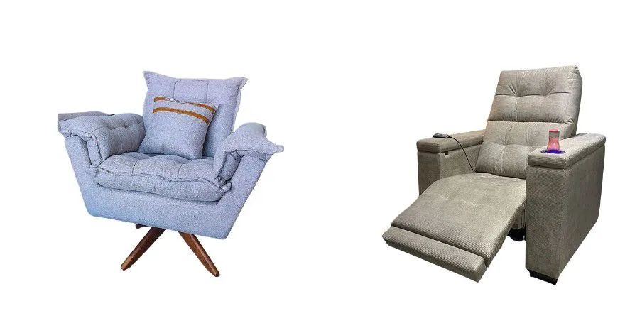 Poltronas fixas e Giratórias