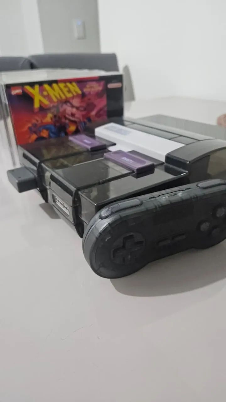 Super Nintendo Preto Transparente + Jogos - Foto 2