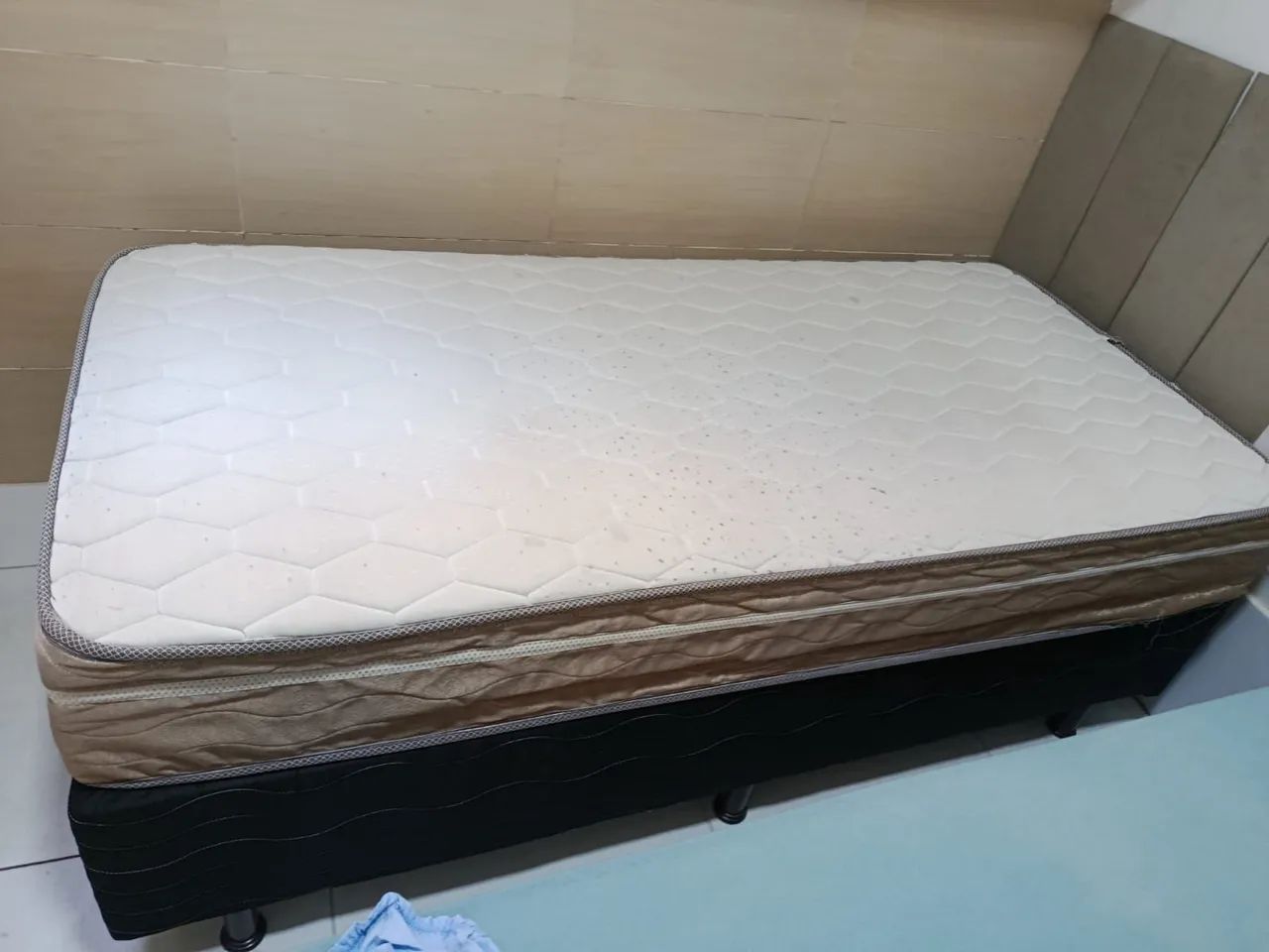 Cama box solteiro base + colchão  - Foto 3