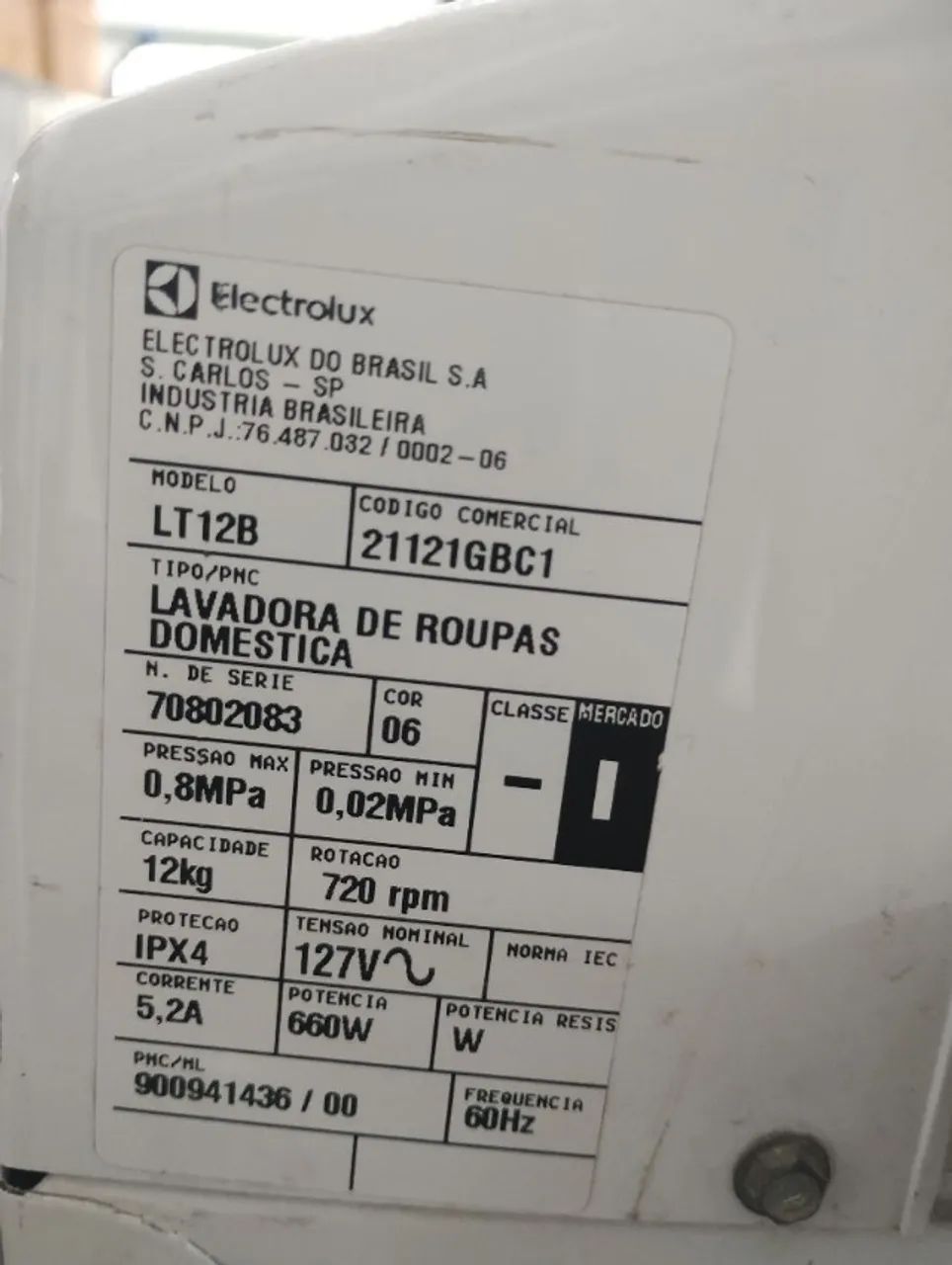 LAVADORA DE ROUPAS LT12B ? R$ 800 - Foto 3