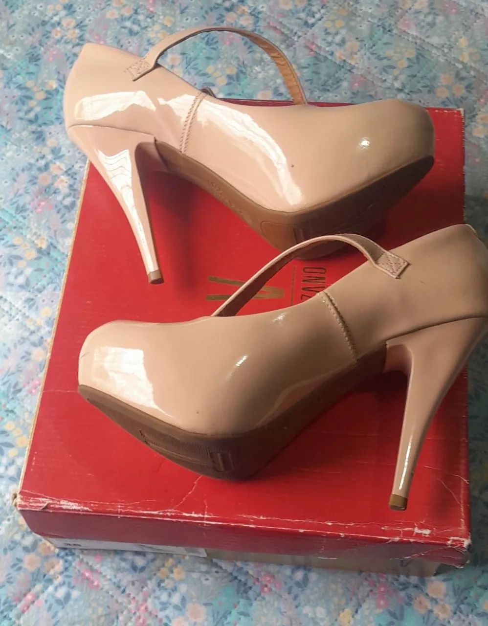 Sapato verniz nude rose - Foto 4