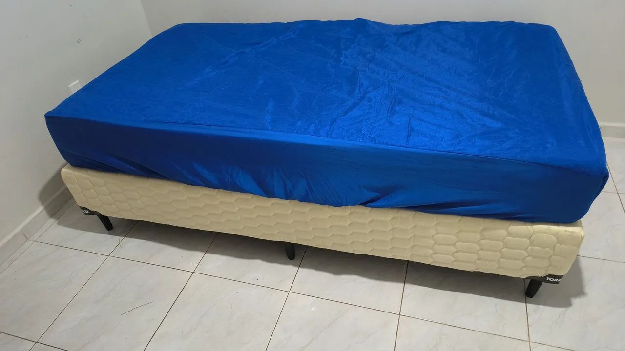 Cama Box Viúva + Colchão Toraflex ? R$ 1.000 - Foto 3
