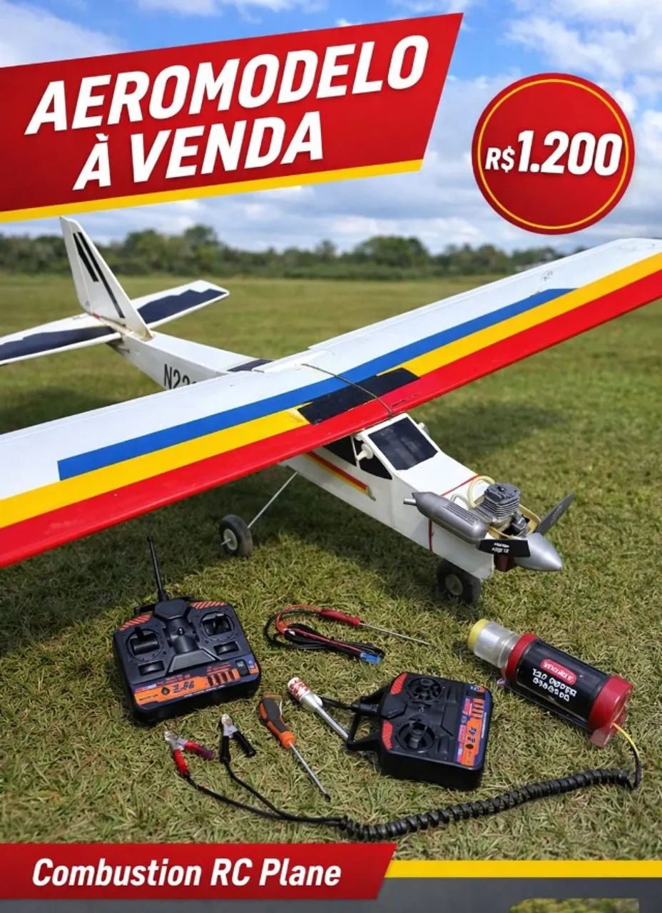Avião de controle remoto  - Foto 4