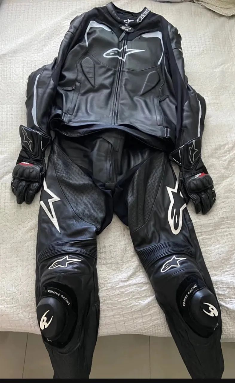 Macacão alpinestars duas peças 
