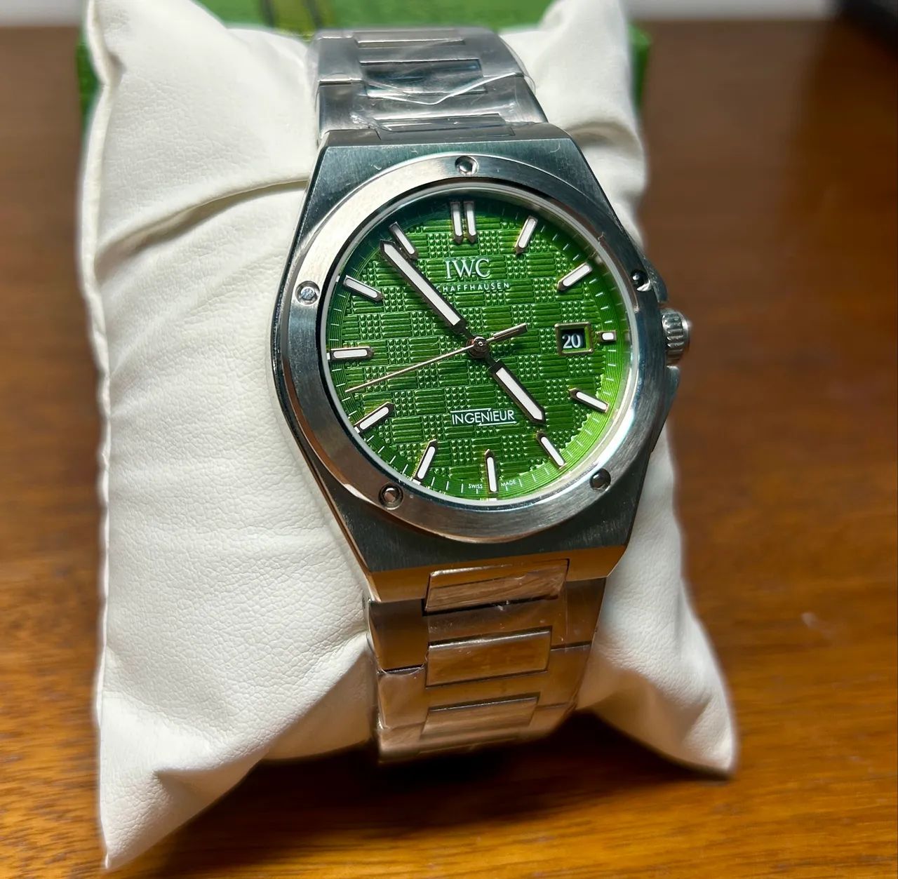 Relógio IWC Ingenieur fundo verde automático 40mm - Foto 4
