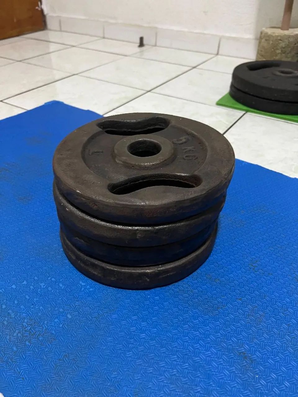 4 anilhas de 5kg - Foto 2